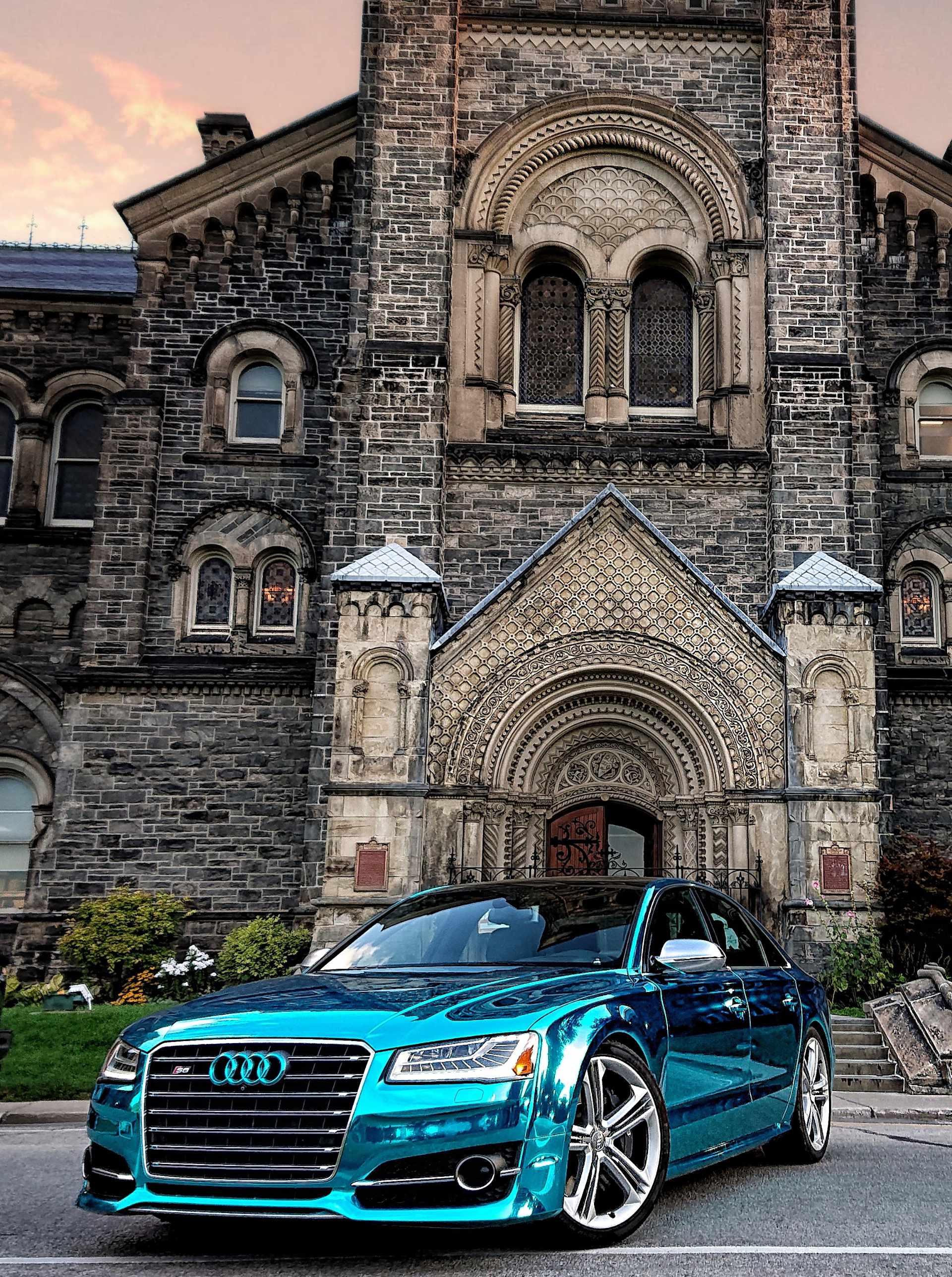 Blue Audi